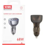 شارژر فندکی Vabi C23 توان 68 وات دو پورت سریع
